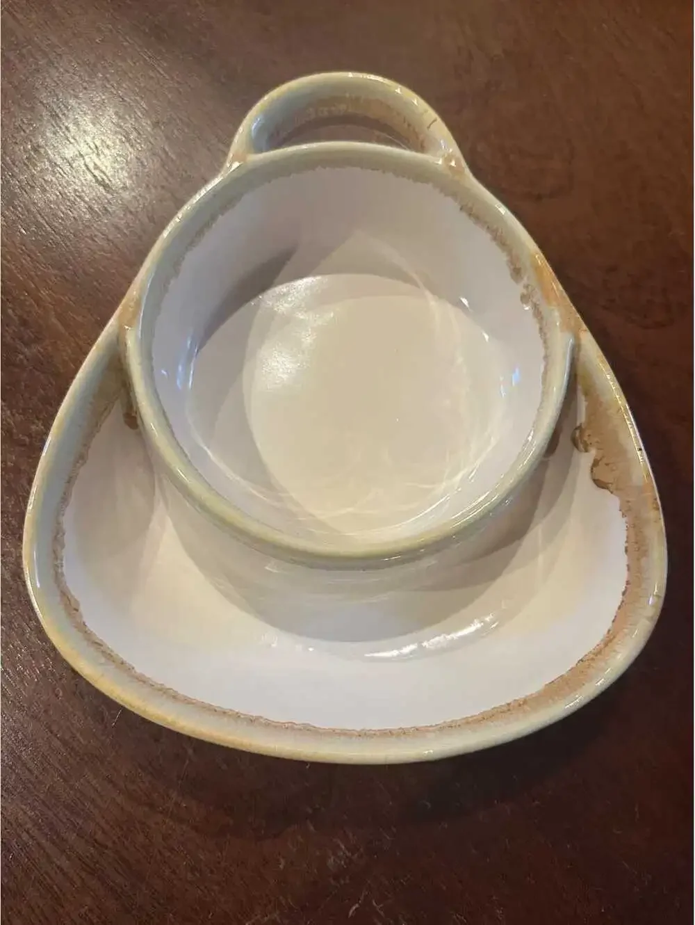 LTD Commodities Stoneware Drip Glazed Bowl Soup/Cracker Chip/Dip - Set of 4